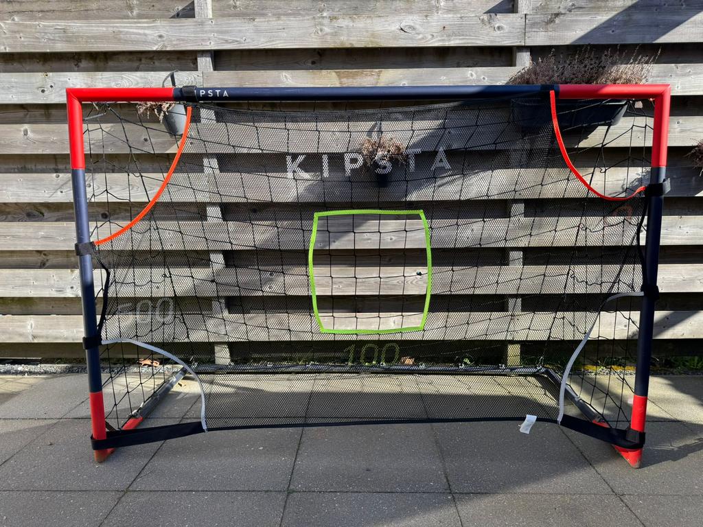 Kipsta voetbaldoel met schietnet 180x120, Maat XS of kleiner, Ophalen, Gebruikt, Overige typen