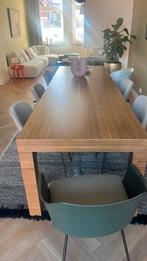 Houten tafel noten 300 cm, Huis en Inrichting, Ophalen, 200 cm of meer, 50 tot 100 cm, Zo goed als nieuw