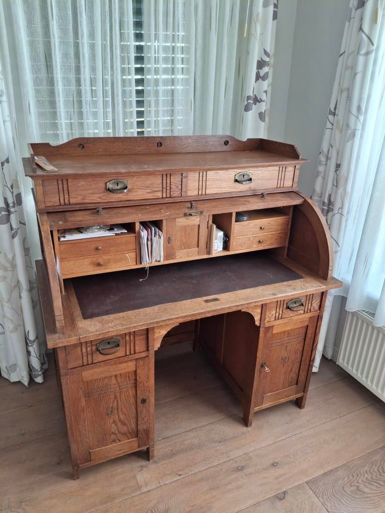 Cilinderbureau uit 1920, Antiek en Kunst, Antiek | Meubels | Kasten, Ophalen