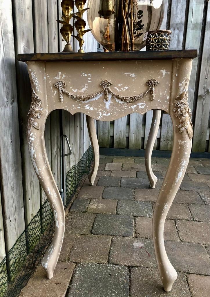 Prachtige gerestylde Queen Anne sidetable, Antiek en Kunst, Ophalen of Verzenden