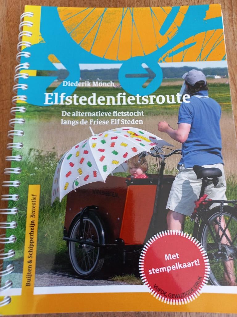 Elfstedentocht fietsroute - Friesland, Boeken, Overige merken, Fiets- of Wandelgids, Ophalen of Verzenden, Zo goed als nieuw