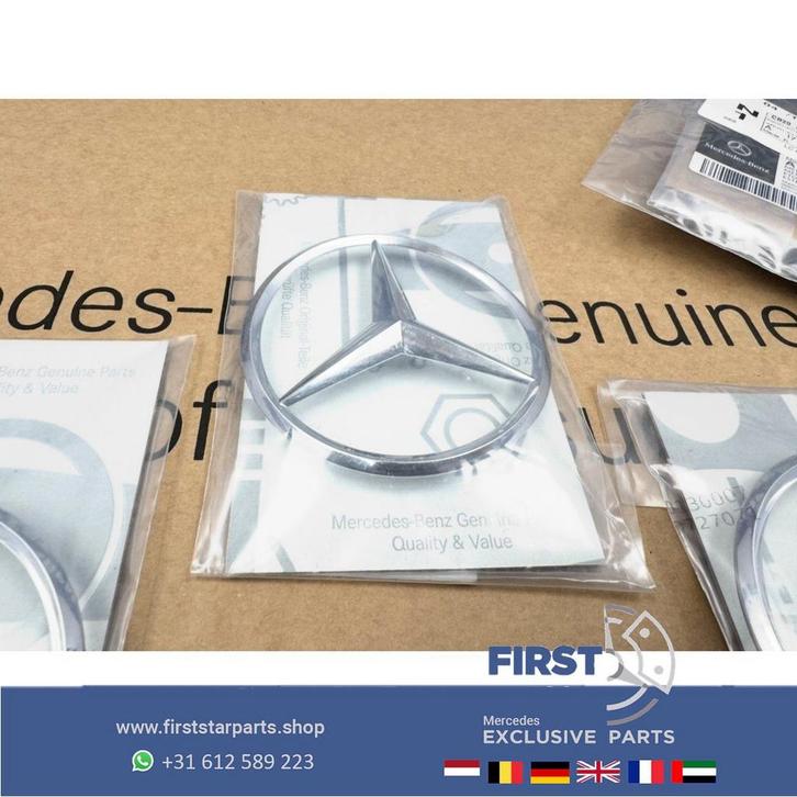 W177 A KLASSE STER Kofferbak LOGO achterklep EMBLEEM CHROOM, Auto-onderdelen, Carrosserie en Plaatwerk, Mercedes-Benz, Gebruikt