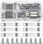 YIXISI 85 stuks zaagtand fotolijsthangers zilver, Ophalen of Verzenden, Nieuw