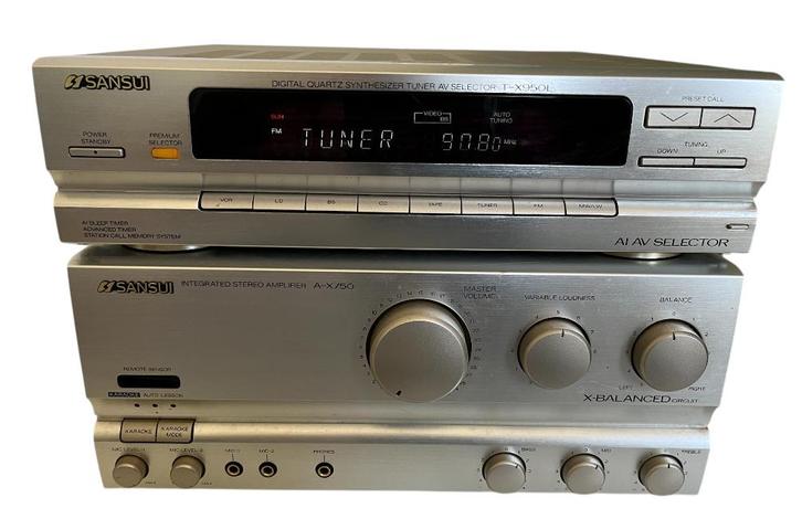 Sansui stereo versterker: A X-750 & tuner: T X-950 L, Audio, Tv en Foto, Stereo-sets, Zo goed als nieuw, Tuner of Radio, Overige merken