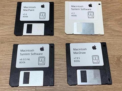 Apple Macintosh System 1.1 t/m 6.0.8 floppy/diskette., Computers en Software, Overige Computers en Software, Nieuw, Ophalen of Verzenden