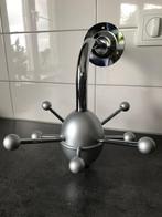 Ikea Space Age kapstok chroom grijs Vintage 80's Spoetnik, Wandkapstok, Gebruikt, Ophalen of Verzenden, Minder dan 100 cm