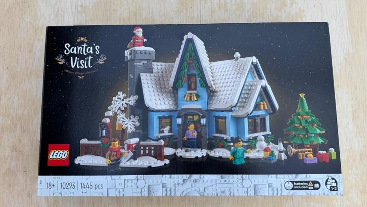 Bezoek van de kerstman (10293) LEGO, Kinderen en Baby's, Speelgoed | Duplo en Lego, Zo goed als nieuw, Lego, Complete set, Ophalen