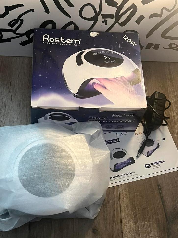 Nageldroger - Rostem - Nailart - Rostem 120W Nageldroger, Sieraden, Tassen en Uiterlijk, Uiterlijk | Cosmetica en Make-up, Zo goed als nieuw