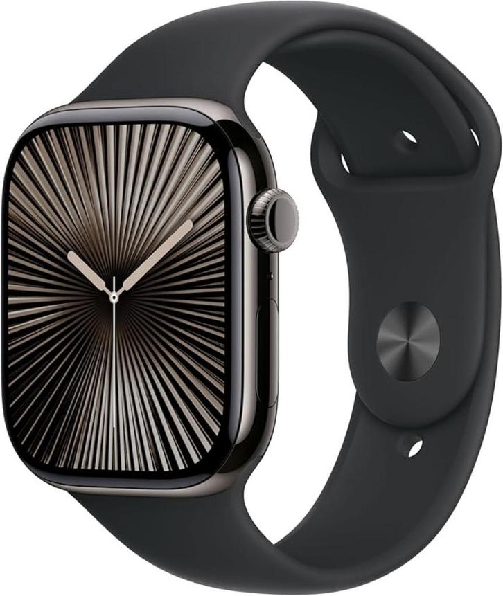Apple Watch Series 10 42mm Slate TI Black SB M/L Cellular, Telecommunicatie, Overige Telecommunicatie, Nieuw, Ophalen of Verzenden