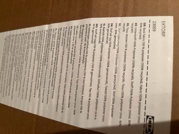 Mooie complete antracietgrijze bankhoes voor de Ikea Ektop - afbeelding 5