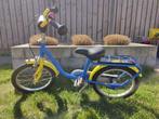 Puky 16 inch kinderfiets blauw/geel, Ophalen, Gebruikt, 16 tot 20 inch, Puky