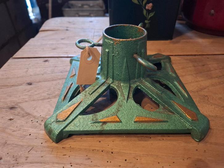 Mooie vintage antieke kerstboomvoet, gietijzer, kerst, Diversen, Kerst, Gebruikt, Ophalen of Verzenden