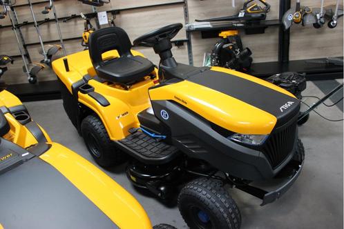 JCC aanbieding: Stiga accu zitmaaier e-ride estate 384E, Tuin en Terras, Zitmaaiers, Nieuw, Minder dan 90 cm, Elektrische starter
