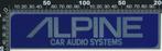 Sticker: Alpine Car Audio Systems, Auto of Motor, Ophalen of Verzenden