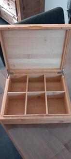 Houten theedoos., Ophalen, Opbergdoos