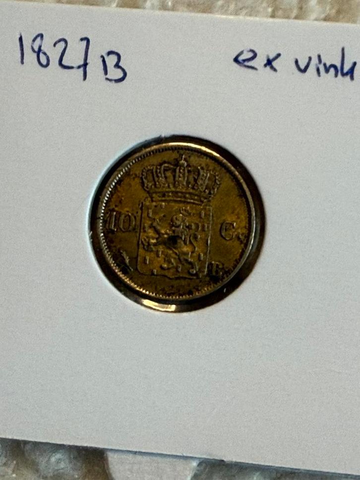 10 cent 1827 Willem I, Postzegels en Munten, Munten | Nederland, Losse munt, 10 cent, Koning Willem I, Zilver, Ophalen
