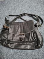 Zwarte leren schoudertas Mexx, Sieraden, Tassen en Uiterlijk, Tassen | Damestassen, Ophalen, Nieuw, Zwart, Schoudertasje