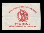 suikerzakje 675 Kon. Ned. Militaire Bond Pro Rege Utrecht, Verzamelen, Ophalen of Verzenden, Nederland