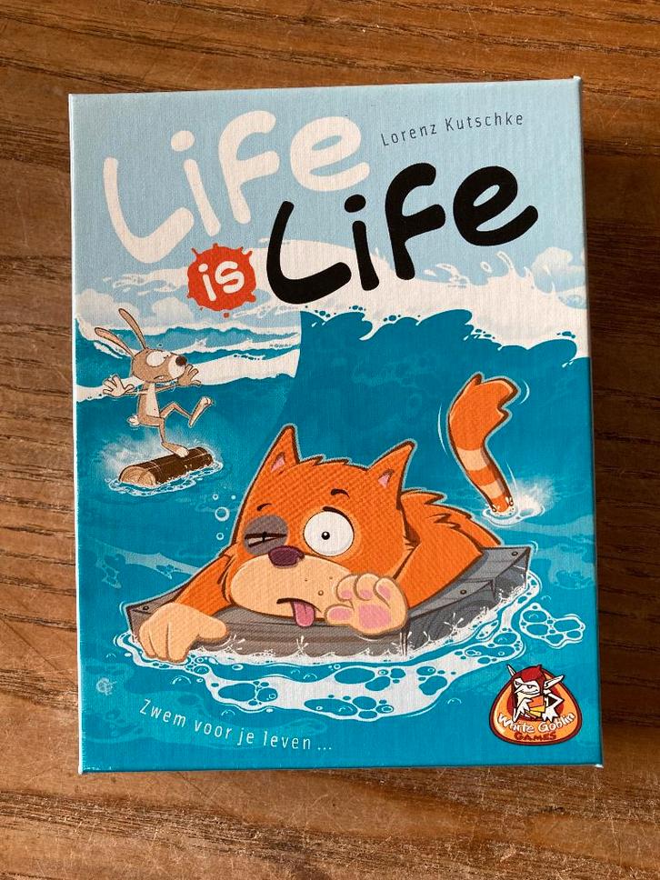 White Goblin - Life is life (3-5 spelers, 8+jr) zgan, Hobby en Vrije tijd, Gezelschapsspellen | Kaartspellen, Zo goed als nieuw