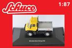 S504 Mercedes-Benz Unimog U300 Geel Schuco 1:87 Display, Nieuw, Schuco, Ophalen of Verzenden, Bus of Vrachtwagen