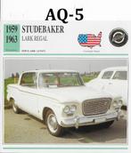 Aq5 autokaart studebaker lark regal ( 1959 - 1963 ), Ophalen of Verzenden, Zo goed als nieuw, Auto's
