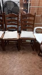 set van 4 gematte stoelen, grootmoederstijd, Ophalen of Verzenden, Gebruikt