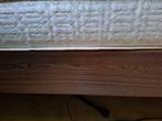 Eiken seniorbed. Ekectrische lattenbodem, Huis en Inrichting, Slaapkamer | Bedden, Ophalen, 90 cm, Eenpersoons, Zo goed als nieuw