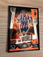 Topps Xavi Simons PSV 2x, Ophalen of Verzenden, Zo goed als nieuw, PSV, Spelerskaart