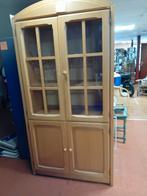 Houten Buffetkast met Glas 190x97x55cm, Huis en Inrichting, Kasten | Dressoirs, Ophalen, Gebruikt, 100 tot 150 cm, Glas