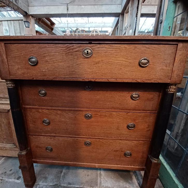 Franse ladenkast/Empire style kast/antieke kast, Antiek en Kunst, Curiosa en Brocante, Ophalen