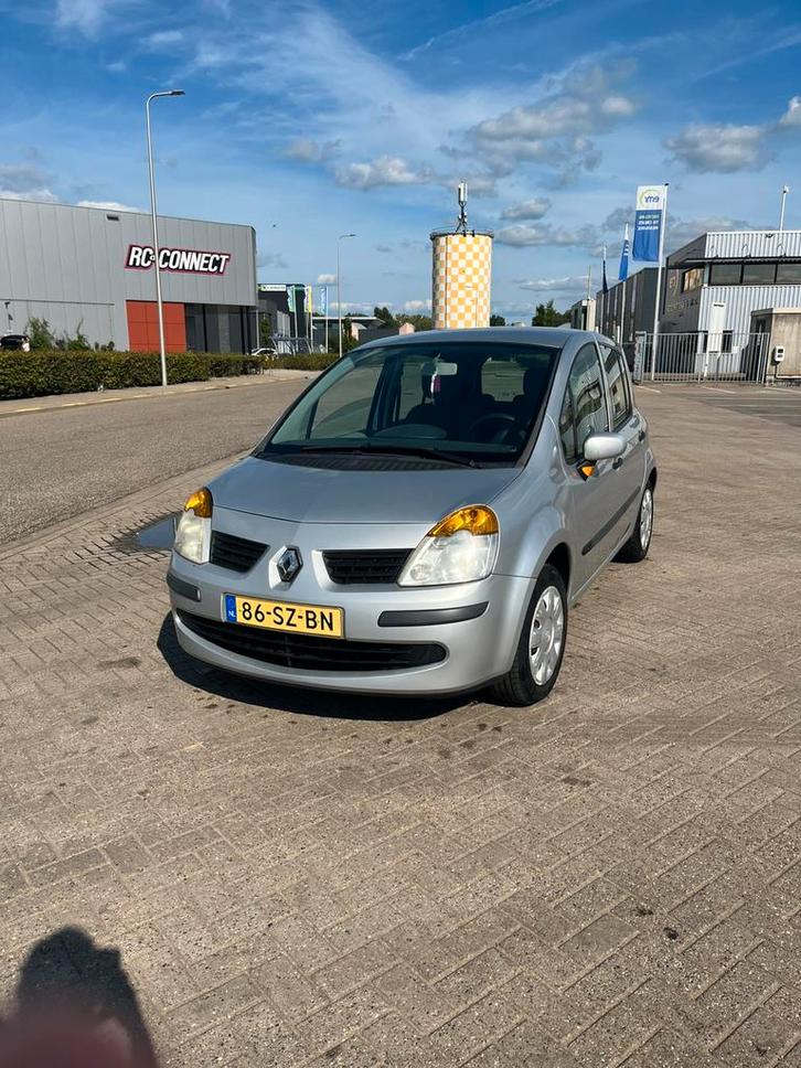 Renault Modus 1.4 16V 72KW E4 2006 Grijs, Auto's, Renault, Particulier, Modus, Bluetooth, Elektrische buitenspiegels, Elektrische ramen