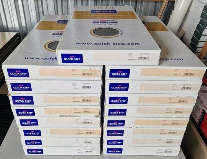 Restpartij 31 m2 Klik PVC Quickstep Livyn Ambient RAMCL40051, Huis en Inrichting, Stoffering | Vloerbedekking, Nieuw, Laminaat