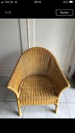 rieten stoeltje, Ophalen, Gebruikt, Bruin, Riet of Rotan