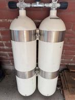 Twinset 2x12 l, 232 bar dubbelset DIR-style, Watersport en Boten, Duiken, Ophalen, Gebruikt, Duikfles