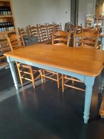 Eiken en grenen tafels, Huis en Inrichting, Tafels | Eettafels, Ophalen, Gebruikt, 50 tot 100 cm, Eikenhout