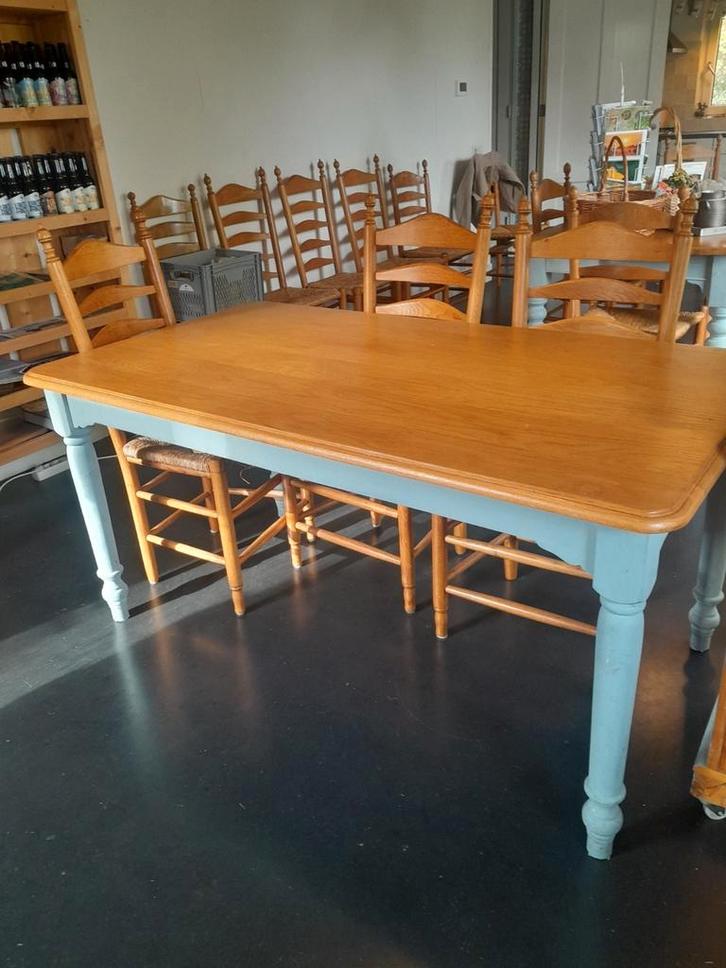 Eiken  tafel, Huis en Inrichting, Tafels | Eettafels, Gebruikt, 50 tot 100 cm, 150 tot 200 cm, Rechthoekig, Eikenhout, Grenenhout
