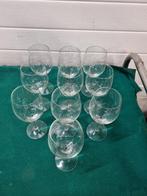 Wijnglazen op voet glas 10 stuks, Ophalen of Verzenden, 'T Olde Gre-j, Info@toldegrej.nl, Endepoelstraat 20f Didam