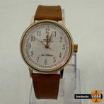 Ruhla New Classic Antimagnetic Horloge Goud / Bruin kleurig, Overige merken, Leer, Staal, Nieuw