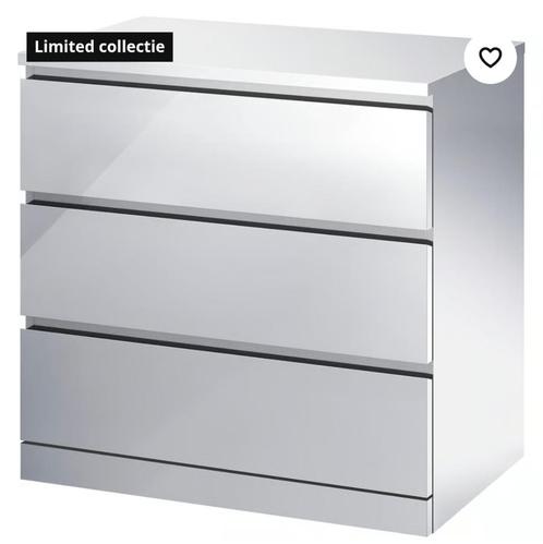 Spiegelende IKEA Malm ladenkast limited collection, Huis en Inrichting, Kasten | Ladekasten, Gebruikt, Minder dan 100 cm, 50 tot 100 cm