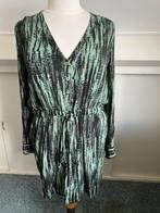 Melting Stockholm, groen/zwart viscose jurkje/tuniek  L/XL, Verzenden, Maat 46/48 (XL) of groter, Zo goed als nieuw, Boven de knie