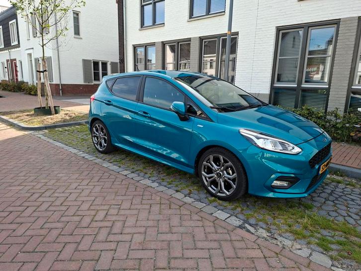 Ford Fiësta 1.0 Ecoboost 100pk 5dr 2018 Blauw, Auto's, Ford, Particulier, Fiësta, Airbags, Apple Carplay, Bluetooth, Boordcomputer