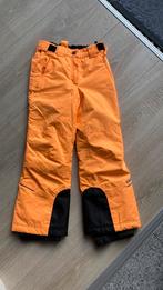 Mooie fel oranje skibroek van Icepeak, maat 128, Ophalen, Zo goed als nieuw, Jongen of Meisje, Broek