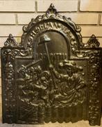 Antieke Hollandse gietijzeren haardplaat Hollandse tuin, Antiek en Kunst, Ophalen