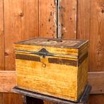 Brood beschuit trommel 29,5 x 20 x 21,5 cm blik origineel, Antiek en Kunst, Ophalen of Verzenden