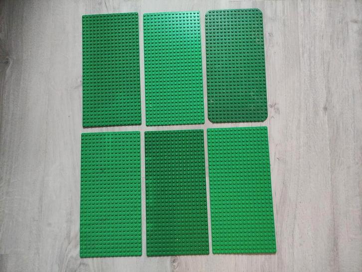 6 Lego bouwplaten grondplaten groen 16x32, Kinderen en Baby's, Speelgoed | Duplo en Lego, Gebruikt, Lego, Ophalen of Verzenden