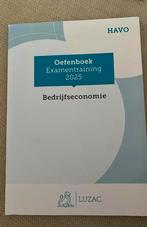 Luzac Bedrijfseconomie Examentraining 2025, Ophalen of Verzenden, Zo goed als nieuw, HAVO, Bedrijfseconomie of M&O