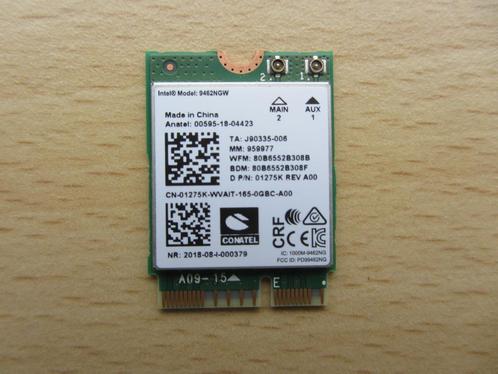 Intel 9462NGW Dual Band WLAN WiFi Wireless Card Bluetooth 5., Computers en Software, Laptop-opladers, Zo goed als nieuw, Ophalen of Verzenden