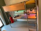 Stoere hoogslaper met bureau, Ophalen, Eenpersoons, Zo goed als nieuw, 200 cm