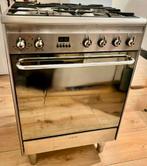 Smeg 60cm Gasfornuis met Oven Combi, Witgoed en Apparatuur, Fornuizen, Ophalen, Gebruikt, 4 kookzones, Gas