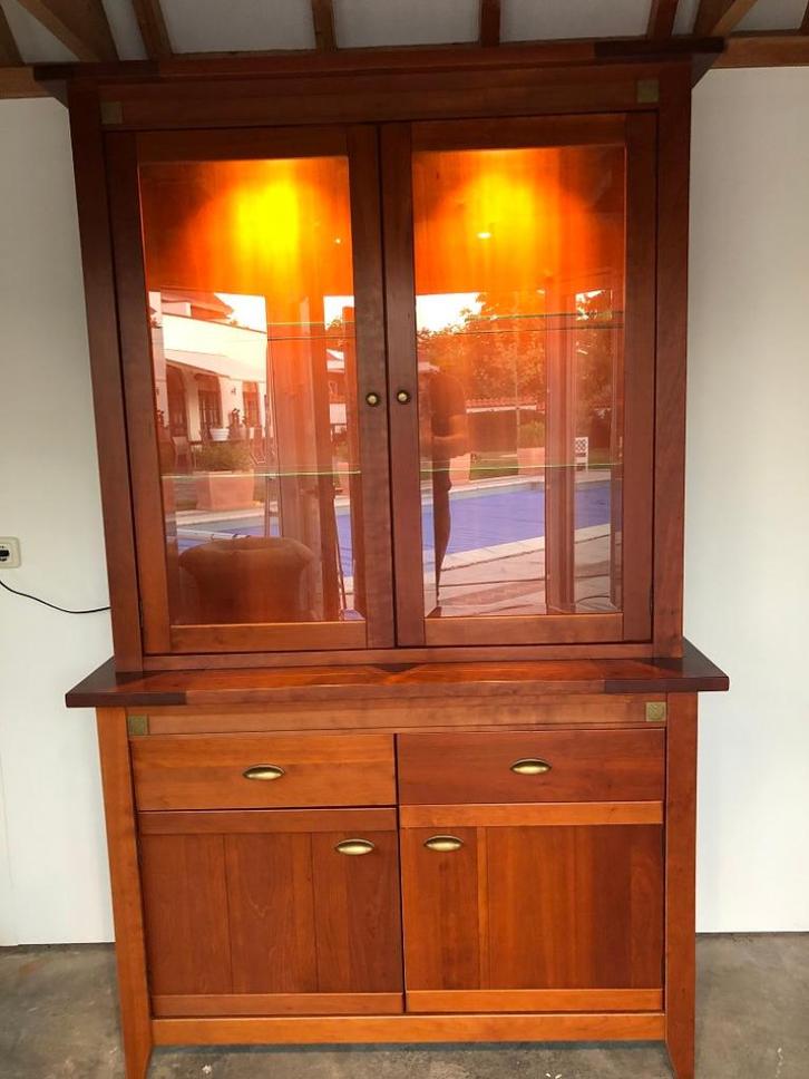 Zeer mooie kersenhouten inboedel – kast - tafel – salontafel, Huis en Inrichting, Complete inboedels, Ophalen
